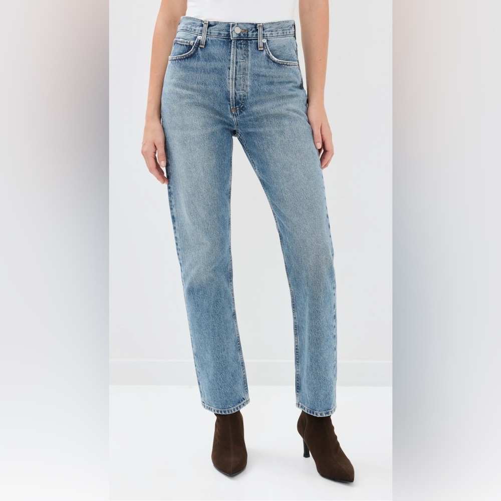 Agolde 90s Pinch Waist High Rise Straight Navigate 24